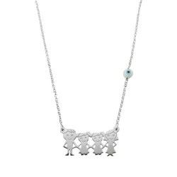 Ασημένιο κολιέ οικογένεια 925