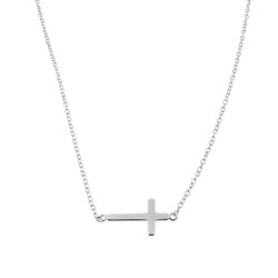 Ασημένιο κολιέ με σταυρό 925