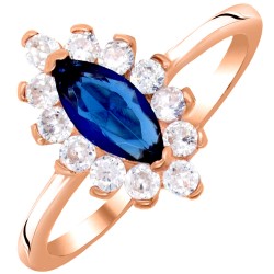 Ασημένιο δαχτυλίδι 925 σε ροζ χρώμα Ασημένιο δαχτυλίδι 925 σε ροζ χρώμα