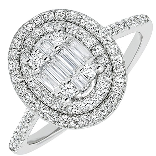 Ασημένιο δαχτυλίδι οβάλ ροζέτα 925 με ζιργκόν Ασημένιο δαχτυλίδι οβάλ ροζέτα 925 με ζιργκόν