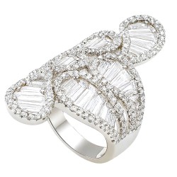 Ασημένιο δαχτυλίδι 925 με ζιργκόν