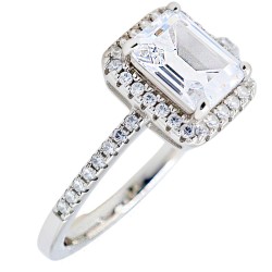 Ασημένιο μονόπετρο δαχτυλίδι 925 με ζιργκόν