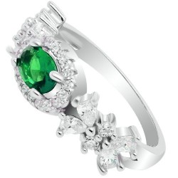 Ασημένιο δαχτυλίδι 925 με ζιργκόν