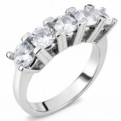 Ασημένιο σειρέ δαχτυλίδι 925 με ζιργκόν