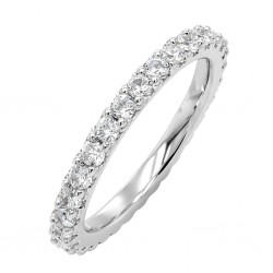 Ασημένιο ολόβερο δαχτυλίδι 925 με ζιργκόν