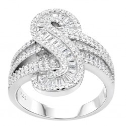 Ασημένιο δαχτυλίδι 925 με ζιργκόν