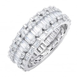 Ασημένιο ολόβερο δαχτυλίδι 925 με ζιργκόν