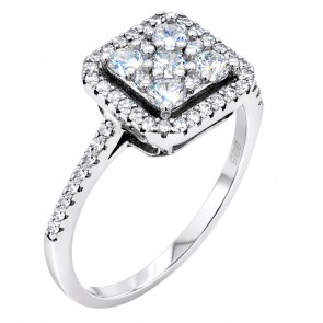 Ασημένιο δαχτυλίδι 925 με ζιργκόν