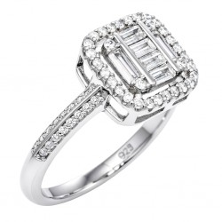 Ασημένιο δαχτυλίδι 925 με ζιργκόν