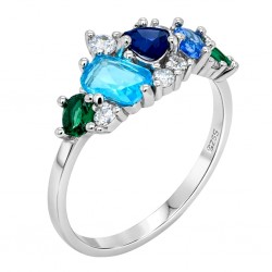 Ασημένιο δαχτυλίδι 925 με ζιργκόν