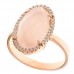 Ασημένιο δαχτυλίδι 925 σε ροζ χρώμα