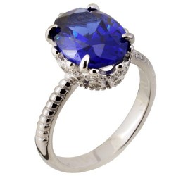 Ασημένιο δαχτυλίδι 925 με ζιργκόν