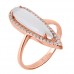 Ασημένιο δαχτυλίδι 925 σε ροζ χρώμα με ζιργκόν