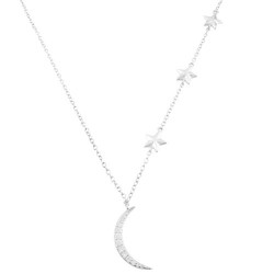 Ασημένιο κολιέ φεγγάρι 925