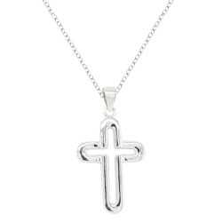 Ασημένιο κολιέ με σταυρό 925
