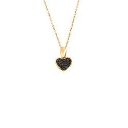 Ασημένιο επιχρυσωμένο κολιέ καρδιά 925