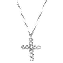 Ασημένιο κολιέ με σταυρό 925