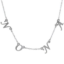 Ασημένιο κολιέ νονά 925