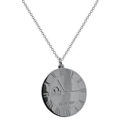 Ασημένιο κολιέ 925 με στοιχεία γέννησης