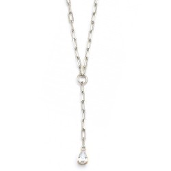 Ασημένιο κολιέ σταγόνα 925 με ζιργκόν