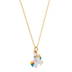 Ασημένιο επιχρυσωμένο κολιέ αλογάκι 925