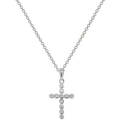 Ασημένιο κολιέ 925 με σταυρό