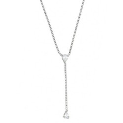 Ασημένιο νυφικό κολιέ ριβιέρα 925 με ζιργκόν