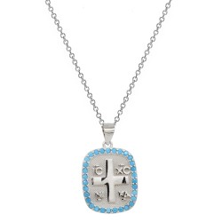 Ασημένιο κωνσταντινάτο κολιέ 925