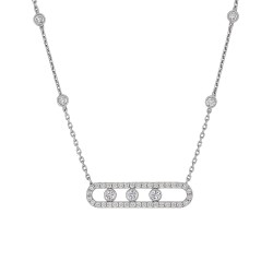 Ασημένιο κολιέ 925 με ζιργκόν