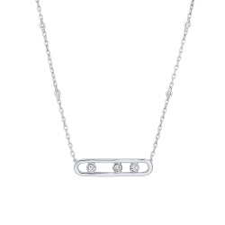 Ασημένιο κολιέ 925 με ζιργκόν