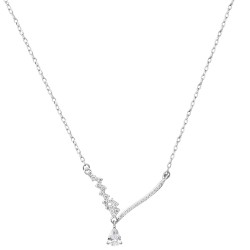 Ασημένιο κολιέ σταγόνα 925 με ζιργκόν