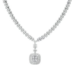 Ασημένιο κολιέ 925 με ζιργκόν