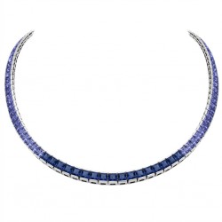 Ασημένιο κολιέ ριβιέρα 925 με ζιργκόν