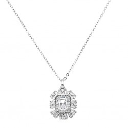 Ασημένιο κολιέ 925 με ζιργκόν