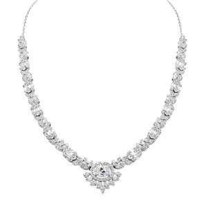 Ασημένιο νυφικό κολιέ 925 με ζιργκόν