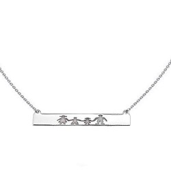 Ασημένιο κολιέ οικογένεια 925