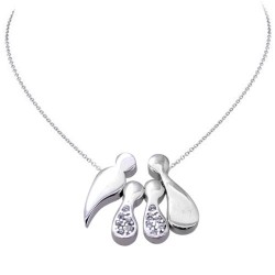 Ασημένιο κολιέ οικογένεια 925