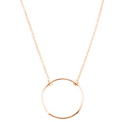 Ασημένιο κολιέ 925 σε ροζ χρώμα