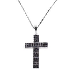 Ασημένιο κολιέ με σταυρό 925