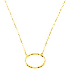 Ασημένιο επιχρυσωμένο κολιέ 925