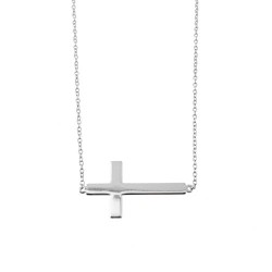 Ασημένιο κολιέ με σταυρό 925