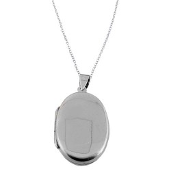 Ασημένιο κολιέ 925 με θέσεις για φωτογραφίες