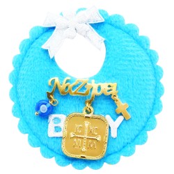 Ασημένια επιχρυσωμένη παραμάνα με κωνσταντινάτο 925