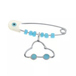 Ασημένια παιδική παραμάνα αυτοκίνητο 925