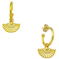 Ασημένια επιχρυσωμένα κρικάκια 925