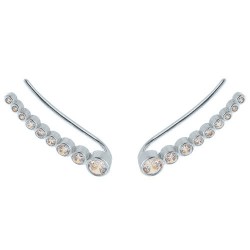 Ασημένια σκουλαρίκια ear cuff 925