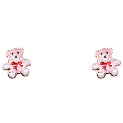 Ασημένια παιδικά σκουλαρίκια αρκουδάκια 925