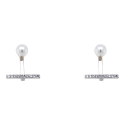 Ασημένια σκουλαρίκια ear jackets 925