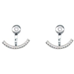 Ασημένια σκουλαρίκια ear jackets 925