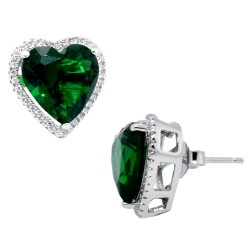 Ασημένια σκουλαρίκια καρδιές 925